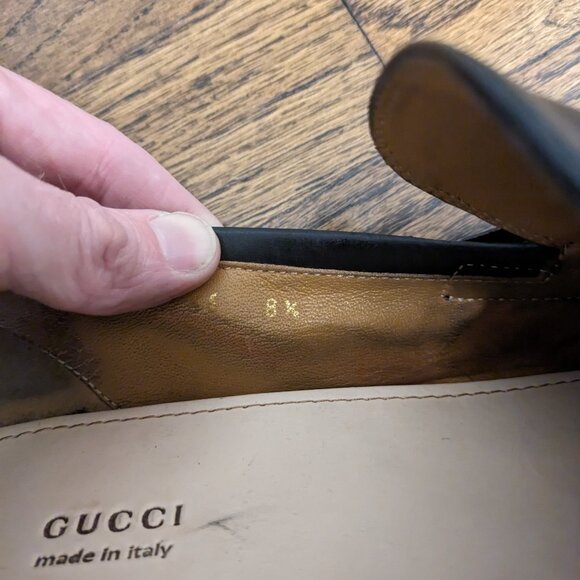 GUCCI 1953 Horsebit Jordaan Leather Loafer Black 8.5 UK/ 9US
